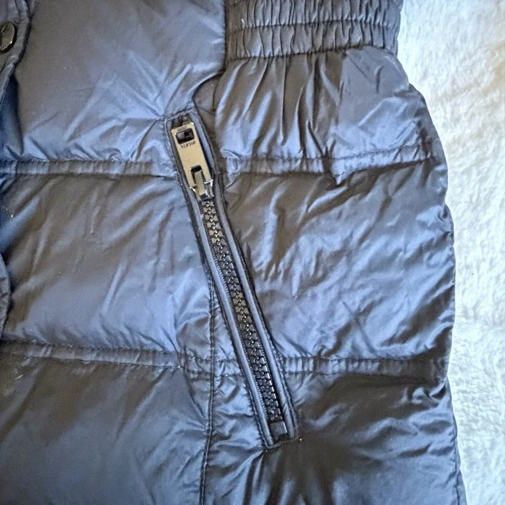 DIESEL Girls Sz 7S Black Down Puffer Coat- No Hood